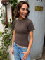 Sofie Knit Top - Brown