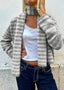 Evie Scarf - Grey Stripe