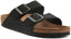 Birkenstock Arizona Vegan Sandales pour femmes en Birko Flor en noir