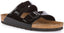 Birkenstock Arizona Sandale de verni Birko Flor poure en noir verni