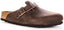 Birkenstock Boston BS Sandales Élégantes en Cuir Huilé Pin Marron