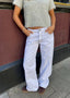 Lila Jeans - White & Brown