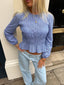 Emmie Blouse Long Sleeve - Blue Check