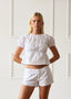 The White Etta & Mini Shorts Co-Ord