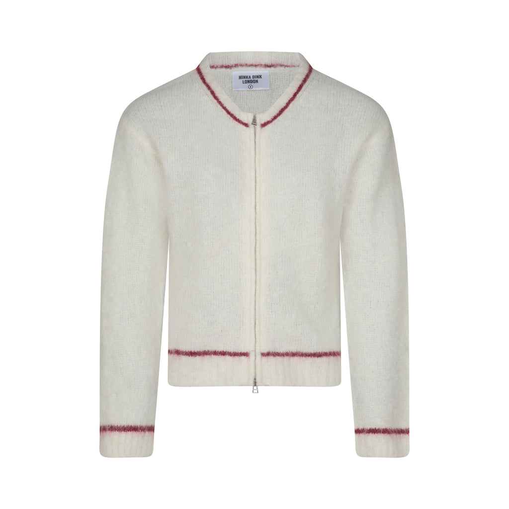 Dual Zip Jumper - Cream