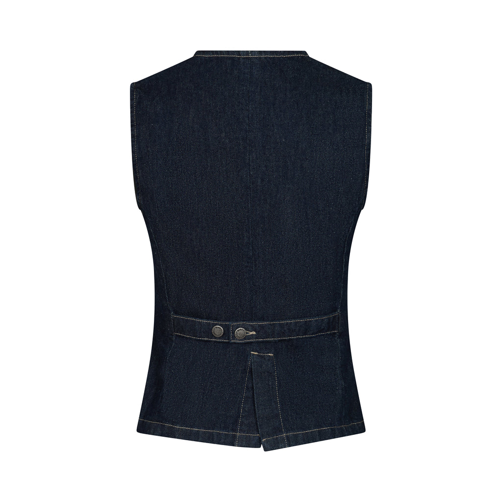 Hani Waistcoat - Dark Wash