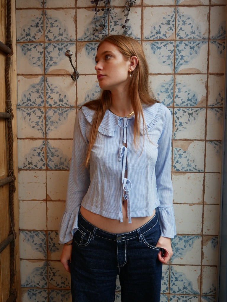Sadie Shirt - Baby Blue Secondary image