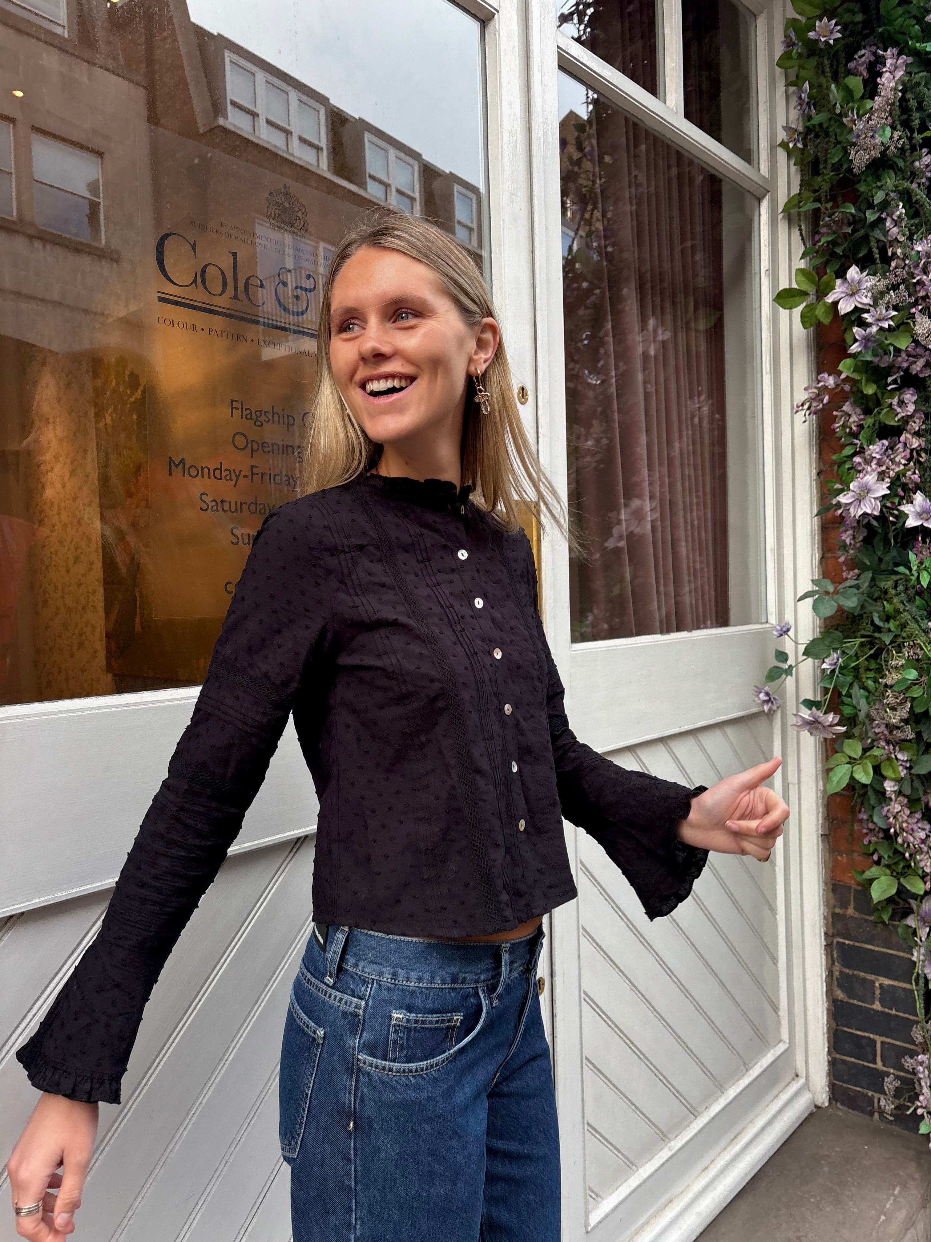 Callie Blouse - Black Main image