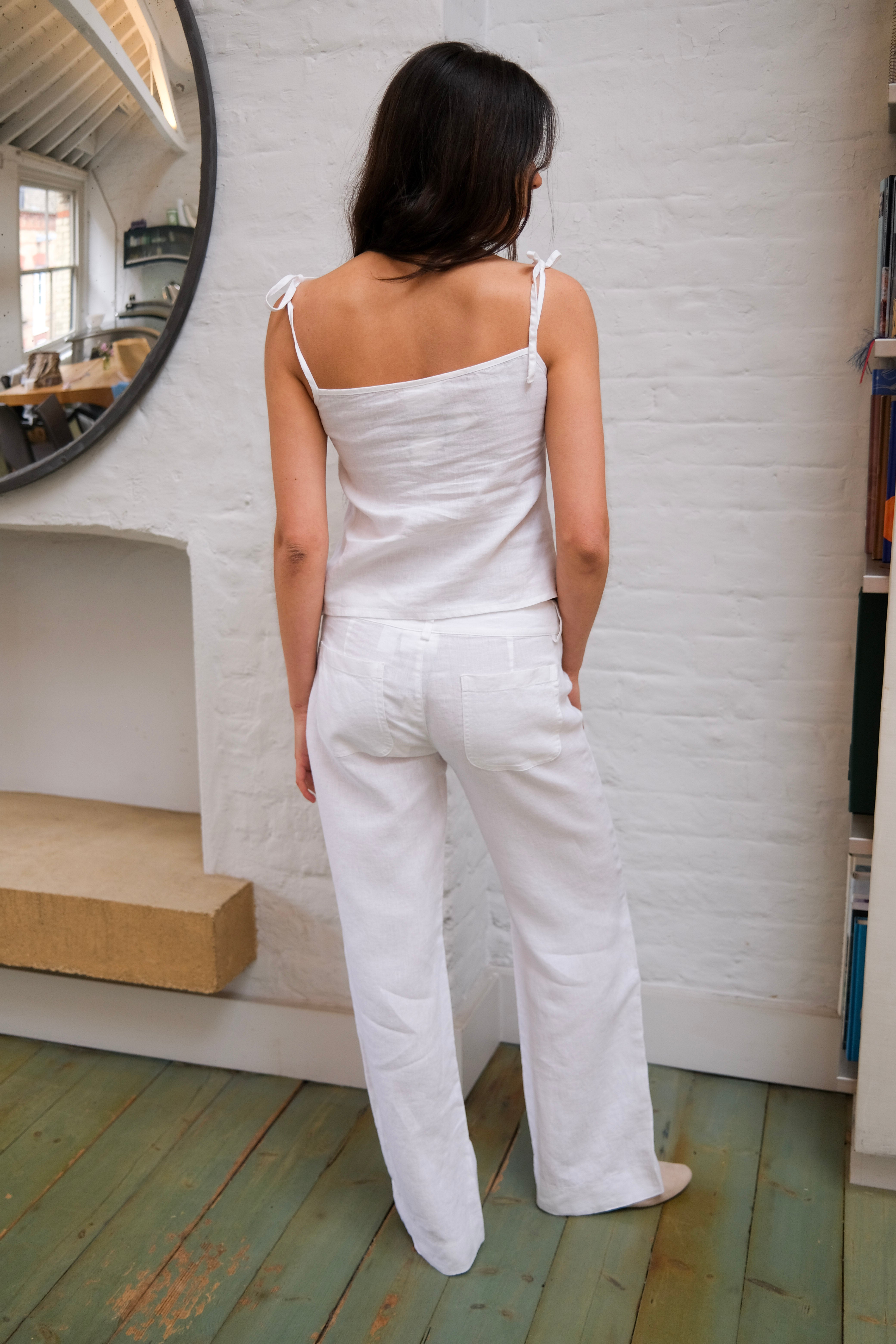 Arla Linen Co-Ord - White Secondary image