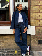 Nina Jacket - Indigo & Red