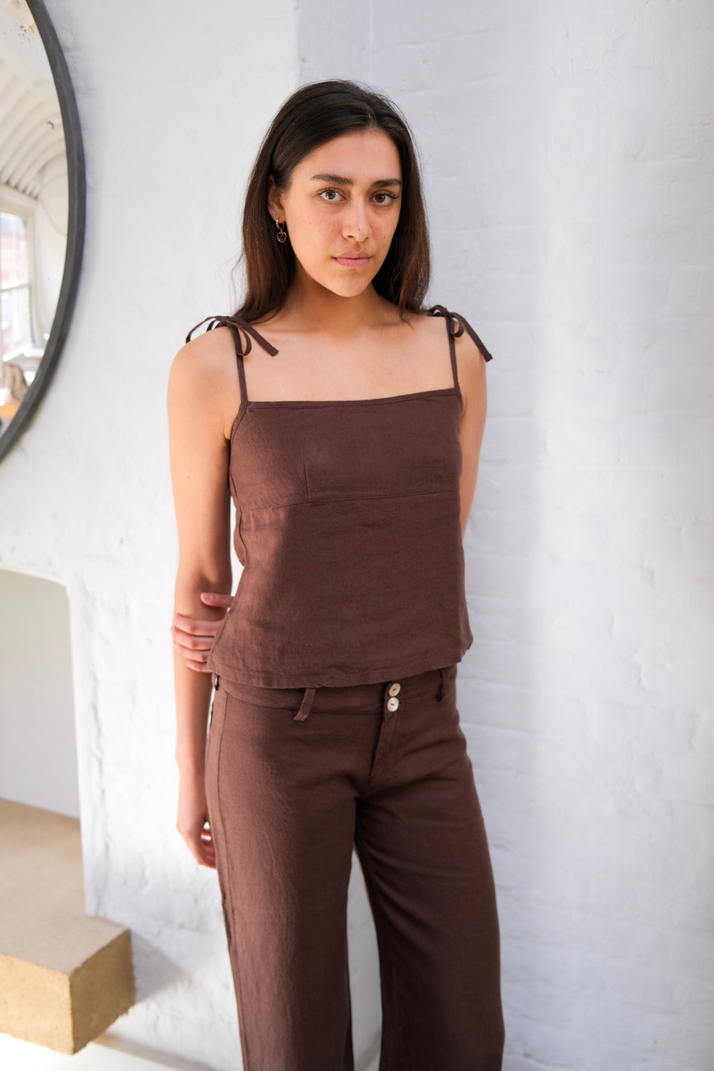 Arla Top - Brown