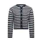 Evie Cardigan - Navy Stripe