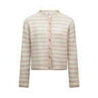 Evie Cardigan - Beige Stripe