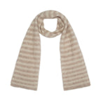 Evie Scarf - Beige Stripe