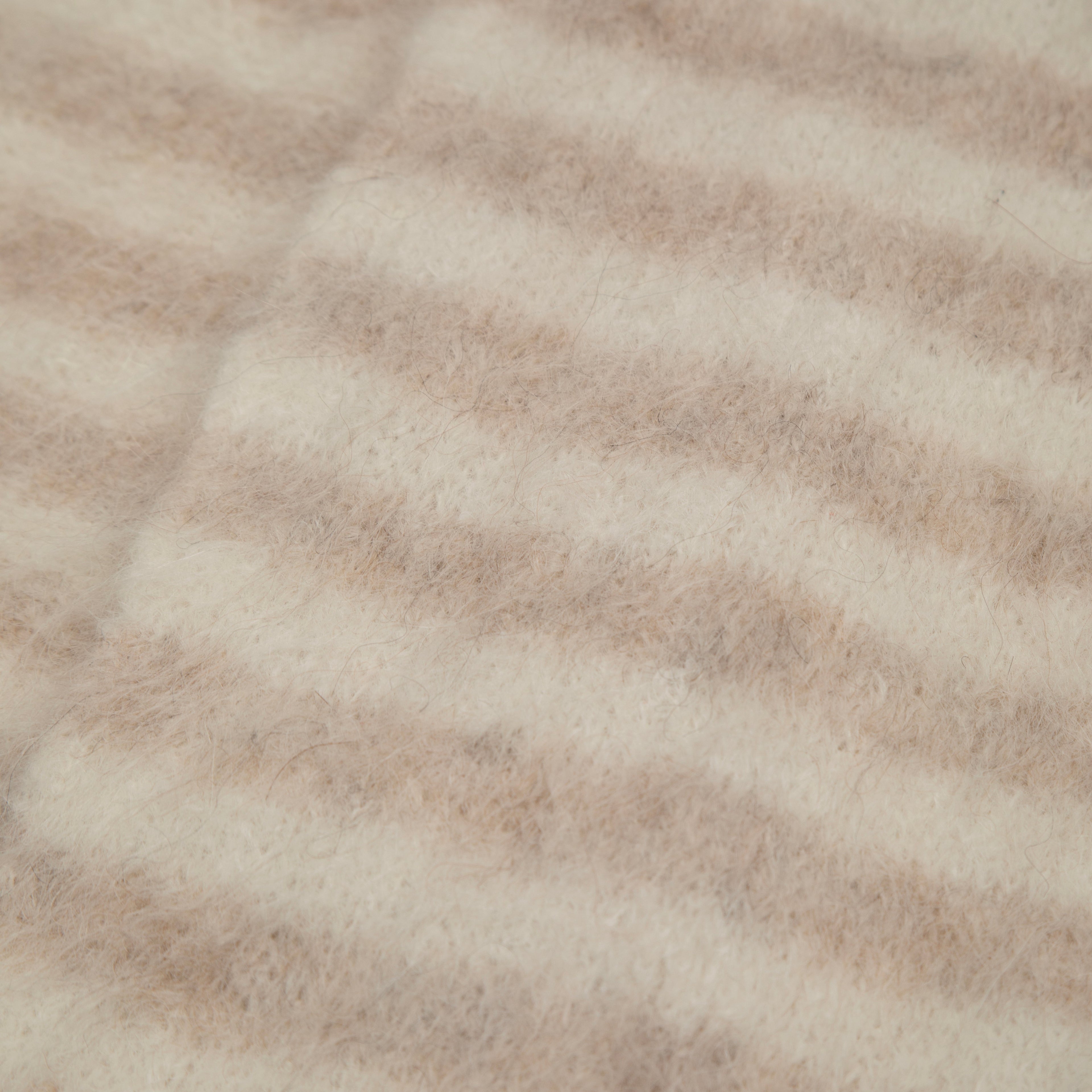 Evie Scarf - Beige Stripe