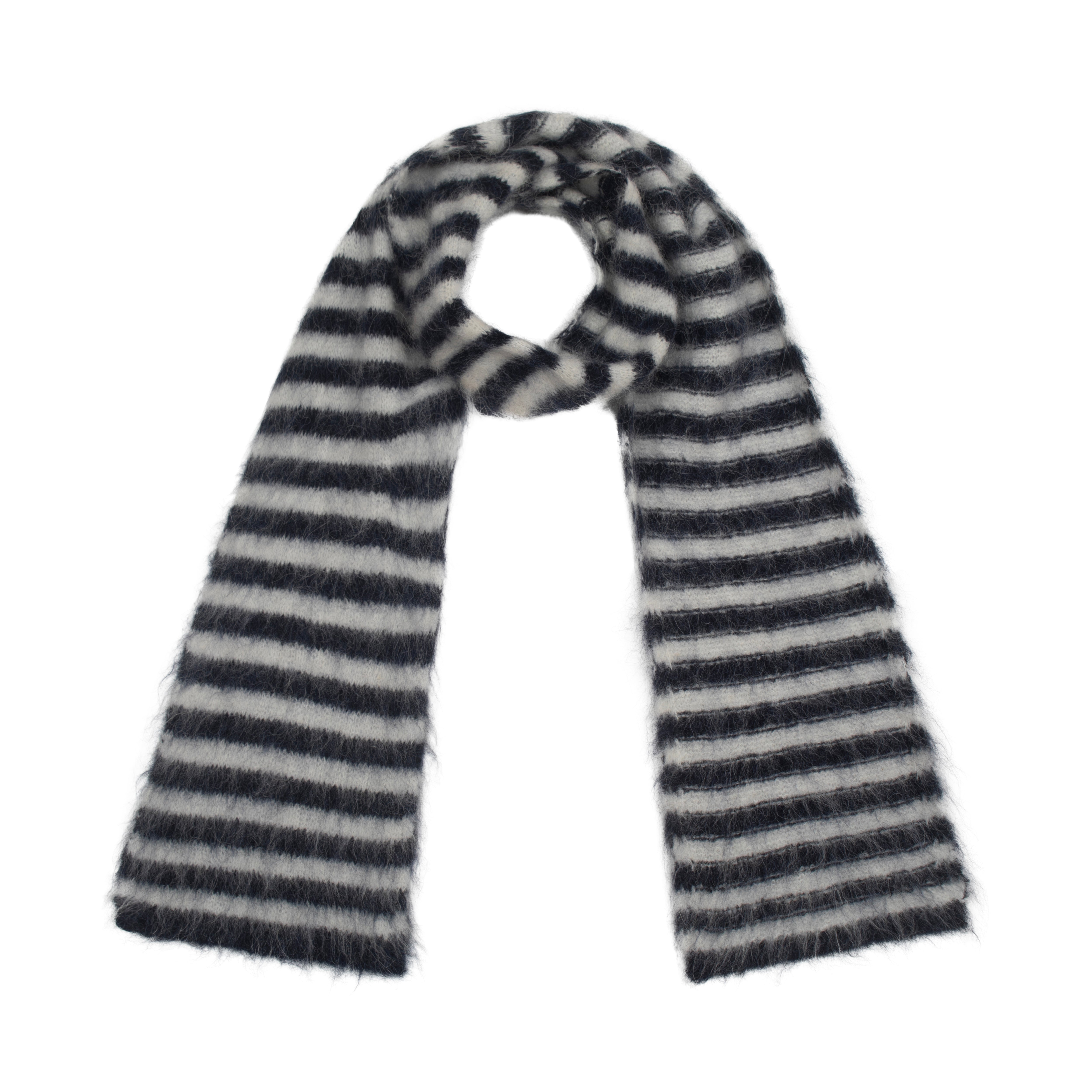 Evie Scarf - Navy Stripe Secondary image