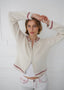 Dual Zip Jumper - Cream