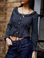 Ines Blouse - Black Polka Dot (Long Sleeve)