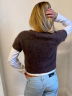 Short Sleeve Knit - Brown