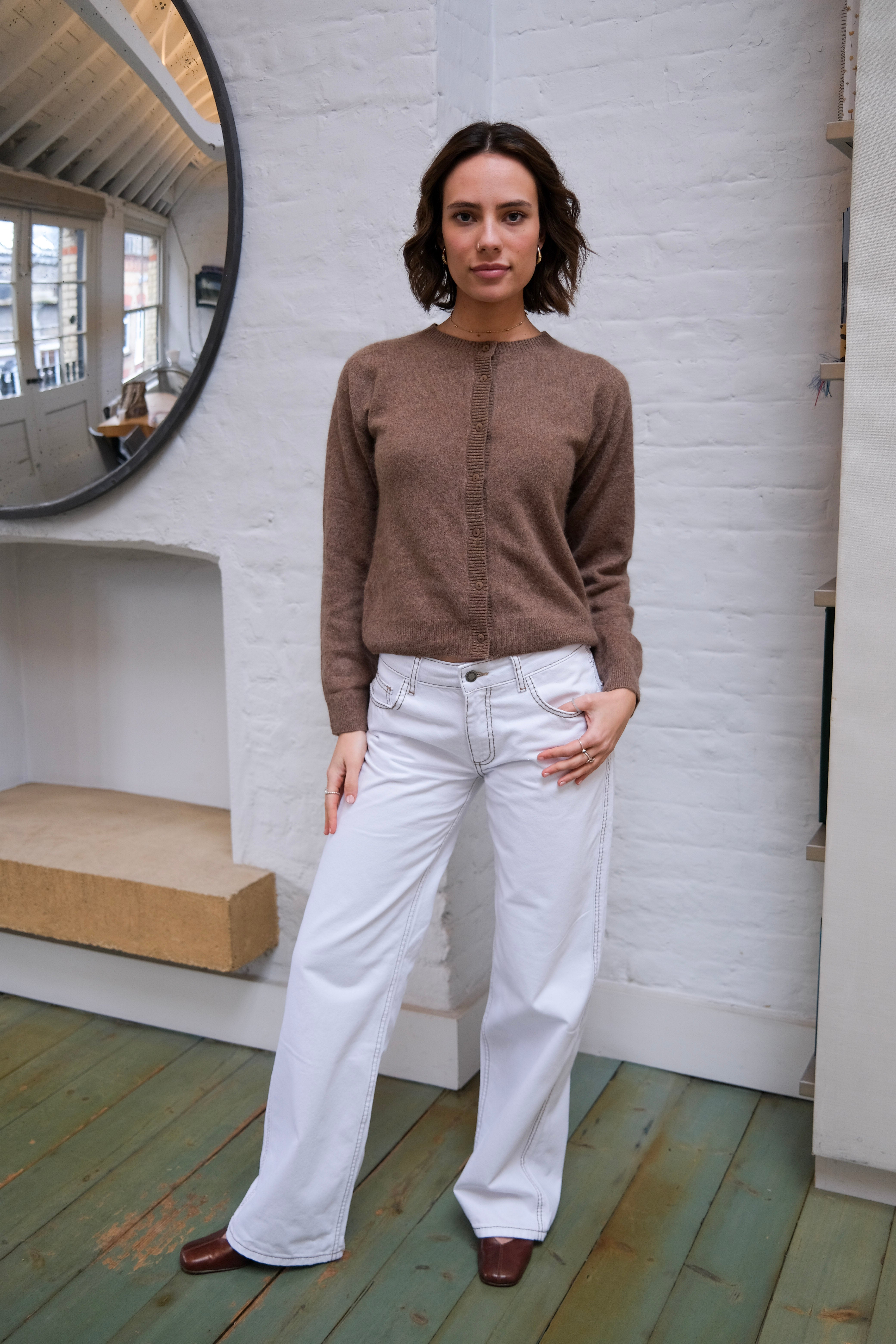 Isla Cardigan - Brown Secondary image