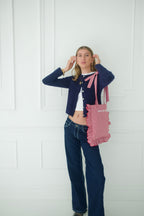 Gingham Tote Bag - Red