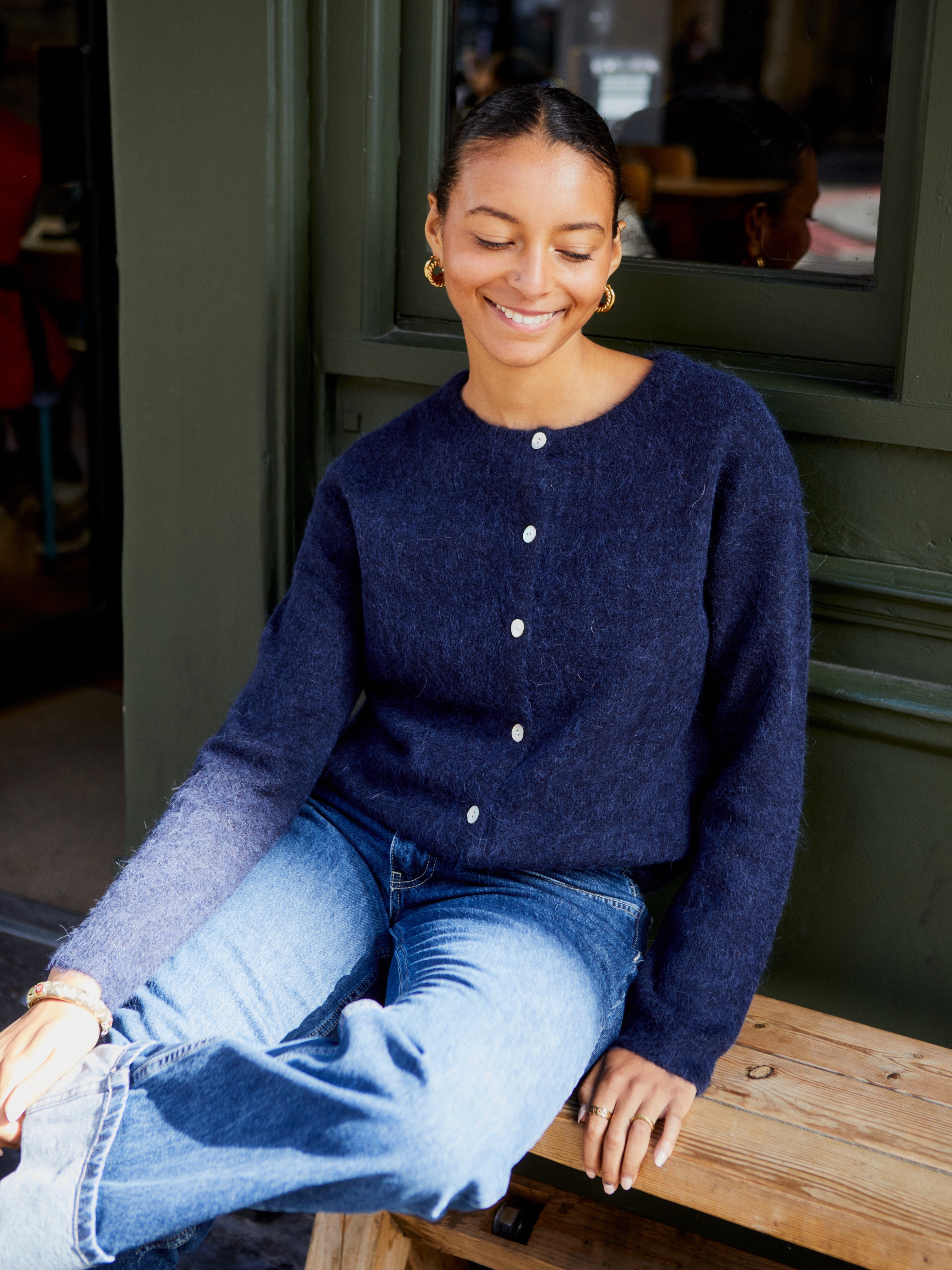 Elsa Cardigan - Navy Main image
