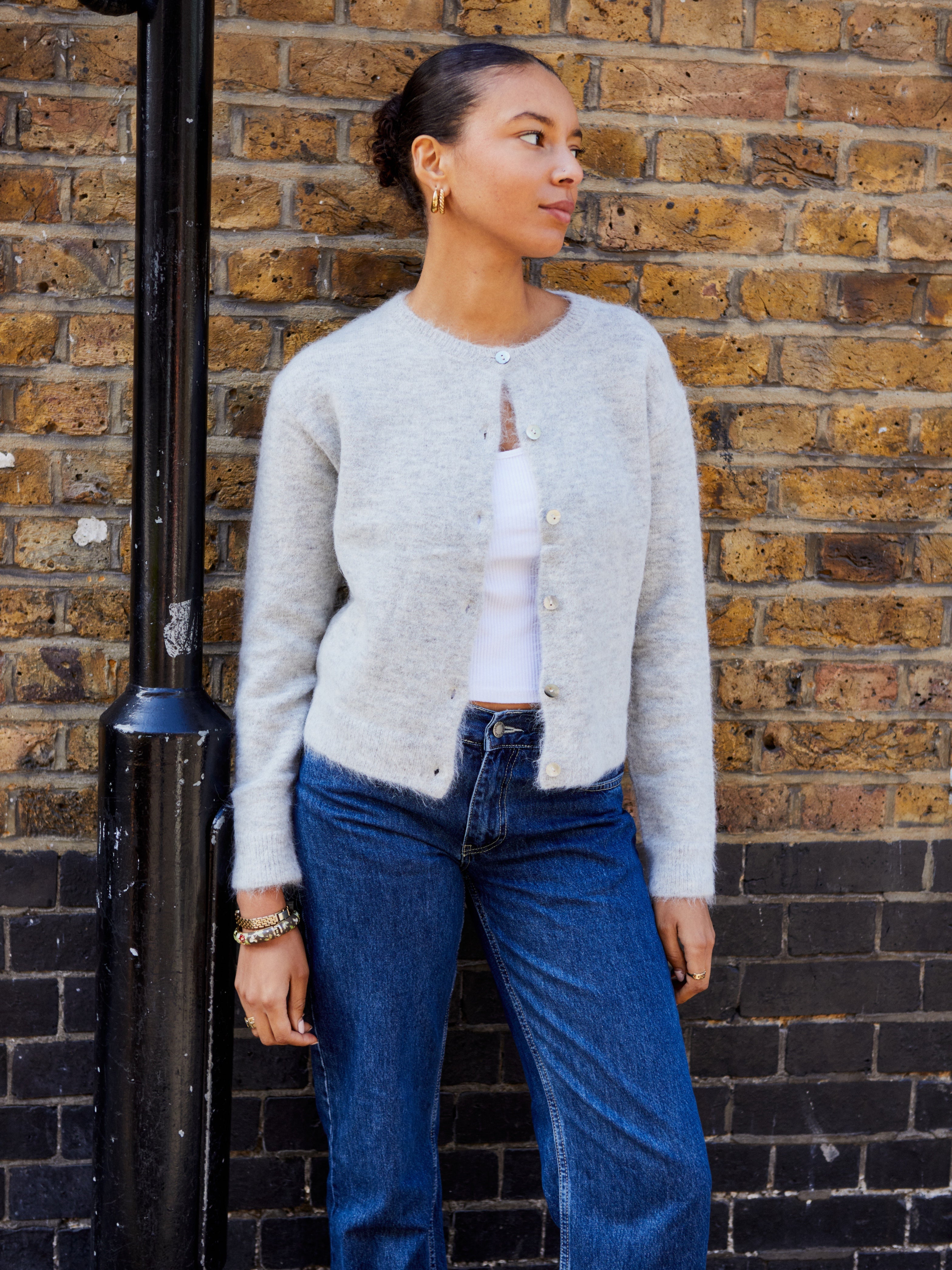 Elsa Cardigan - Light Grey Main image