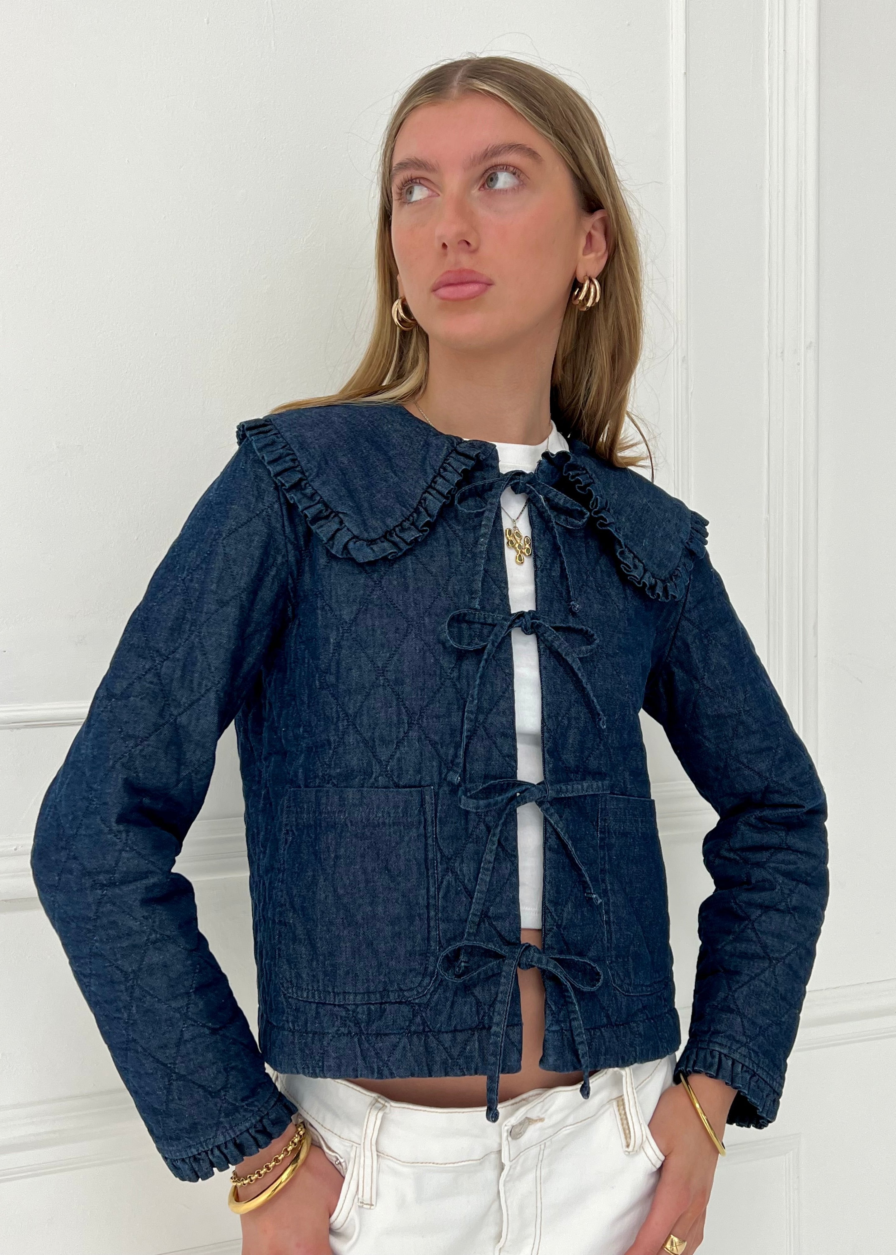 Denim Quilted Jacket Main image