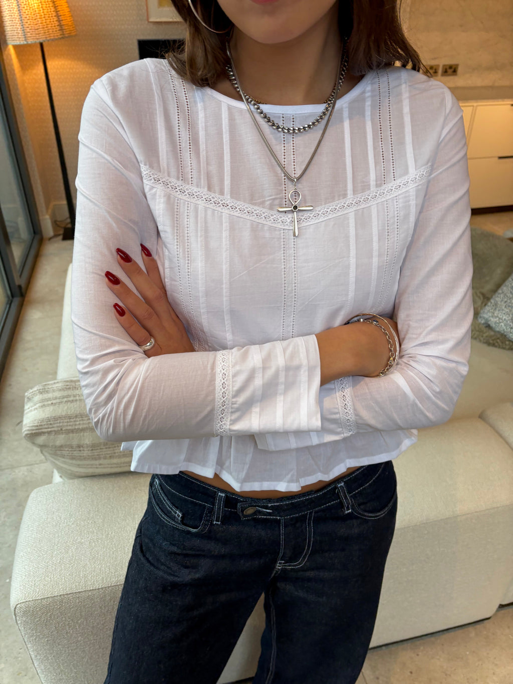 Mina Blouse - White