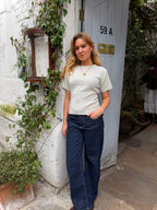 Sofie Knit Top - Duck Egg