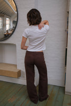 Arla Linen Trousers - Brown