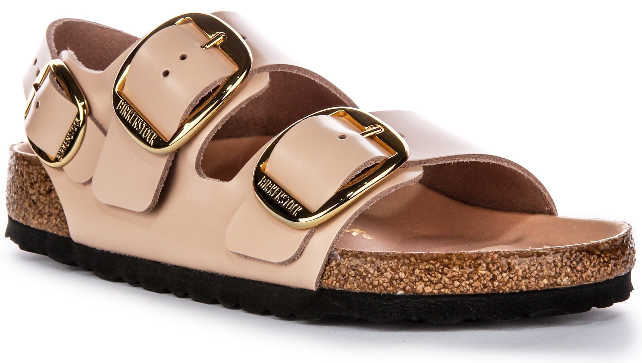 Birkenstock Milano Big Buck Elegant Pin Sandales en cuir beige Main image