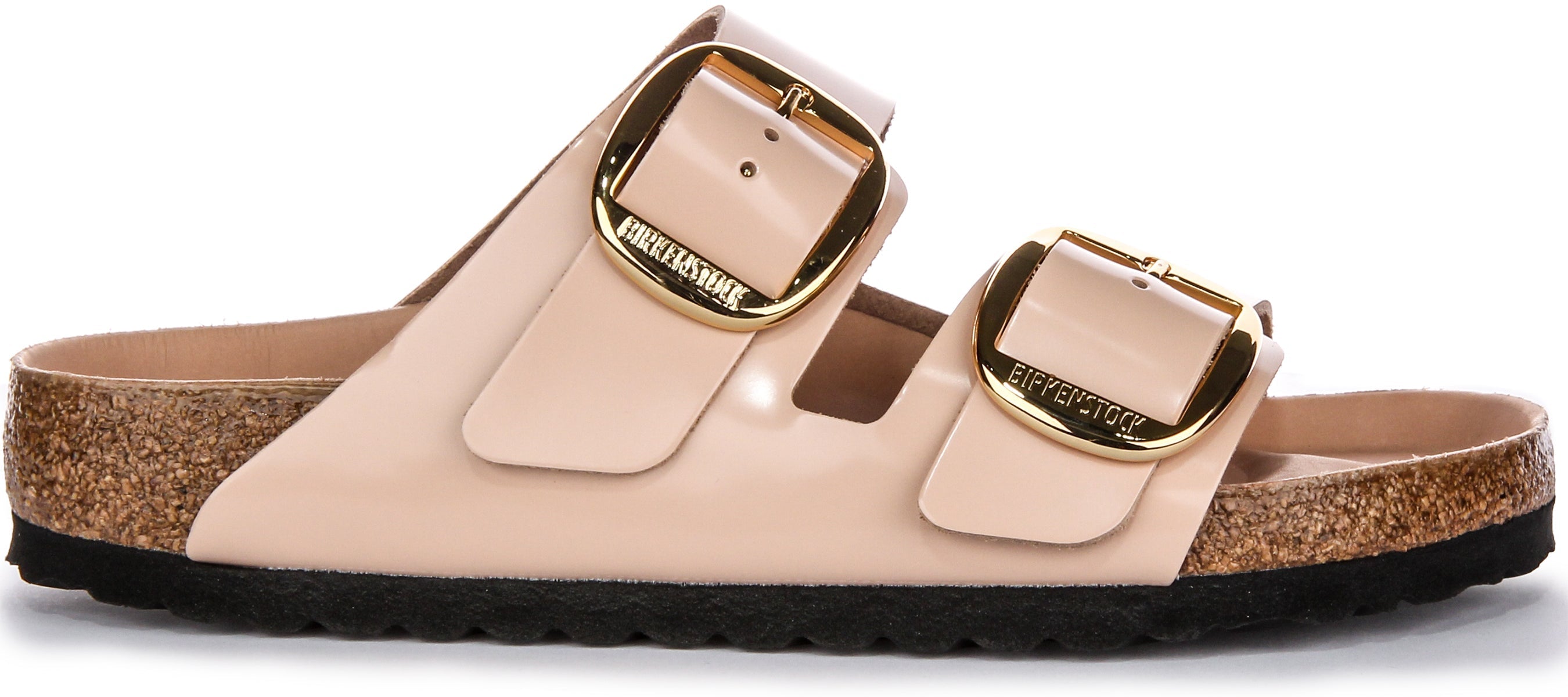 Birkenstock Arizona Big Buckle Semi Exquisite FB Semelle EVA Sandales Femme en Cuir Beige Secondary image