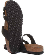 Birkenstock Mayari Sandale électrique à lanières métalliques pour femmes dans noire