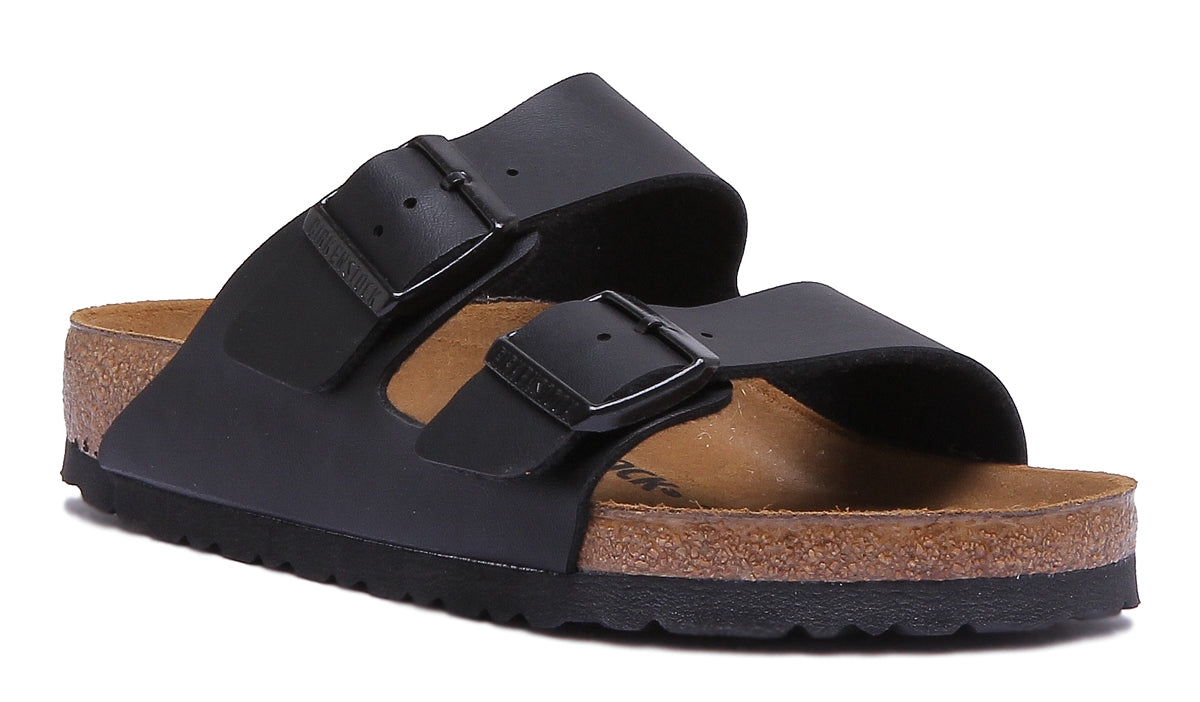 Birkenstock Arizona Sandale Birko Flor en noir à double lanière poure Main image
