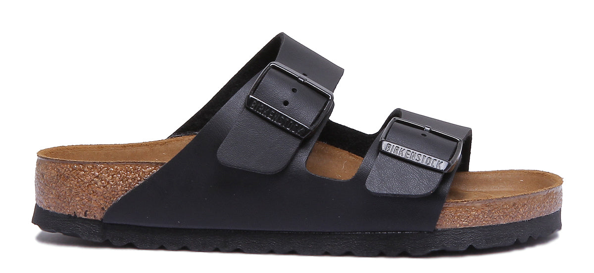 Birkenstock Arizona Sandale Birko Flor en noir à double lanière poure Secondary image