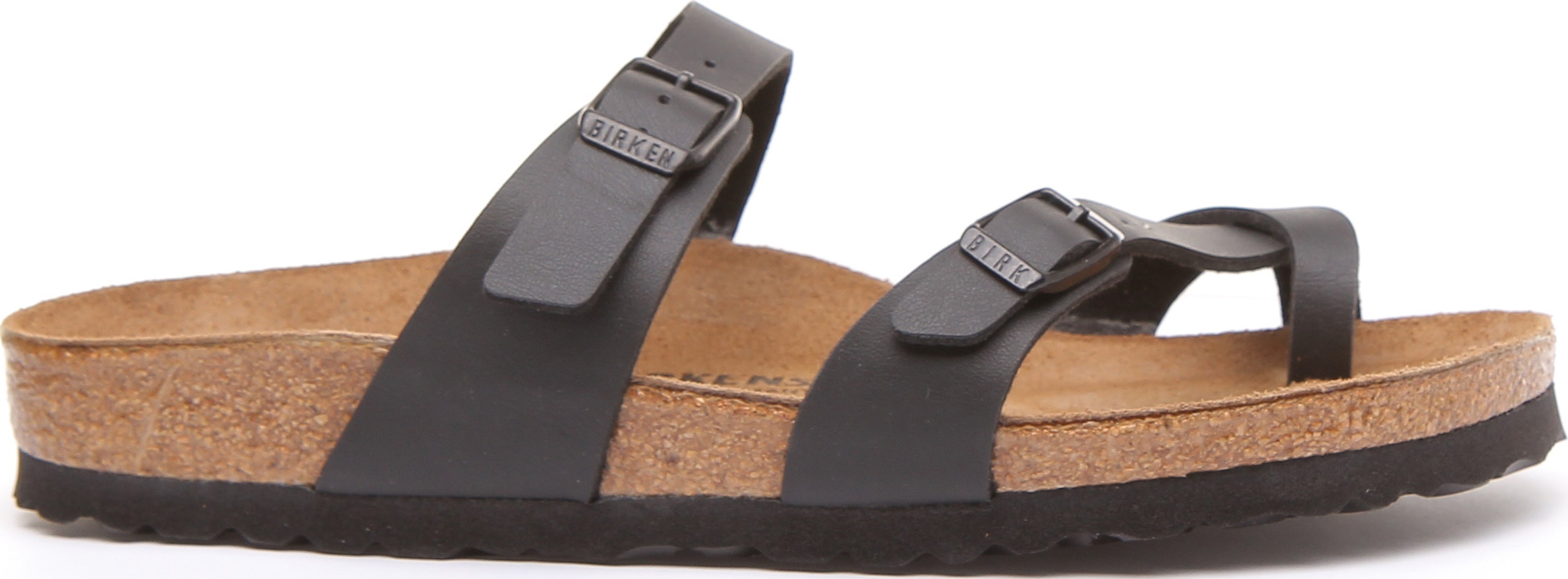 Birkenstock Mayari Sandales à lanières en cuir nubuck pour femmes en noir Secondary image