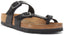 Birkenstock Mayari Sandales à lanières en cuir huilé pour femmes en noir