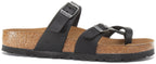 Birkenstock Mayari Sandales à lanières en cuir huilé pour femmes en noir