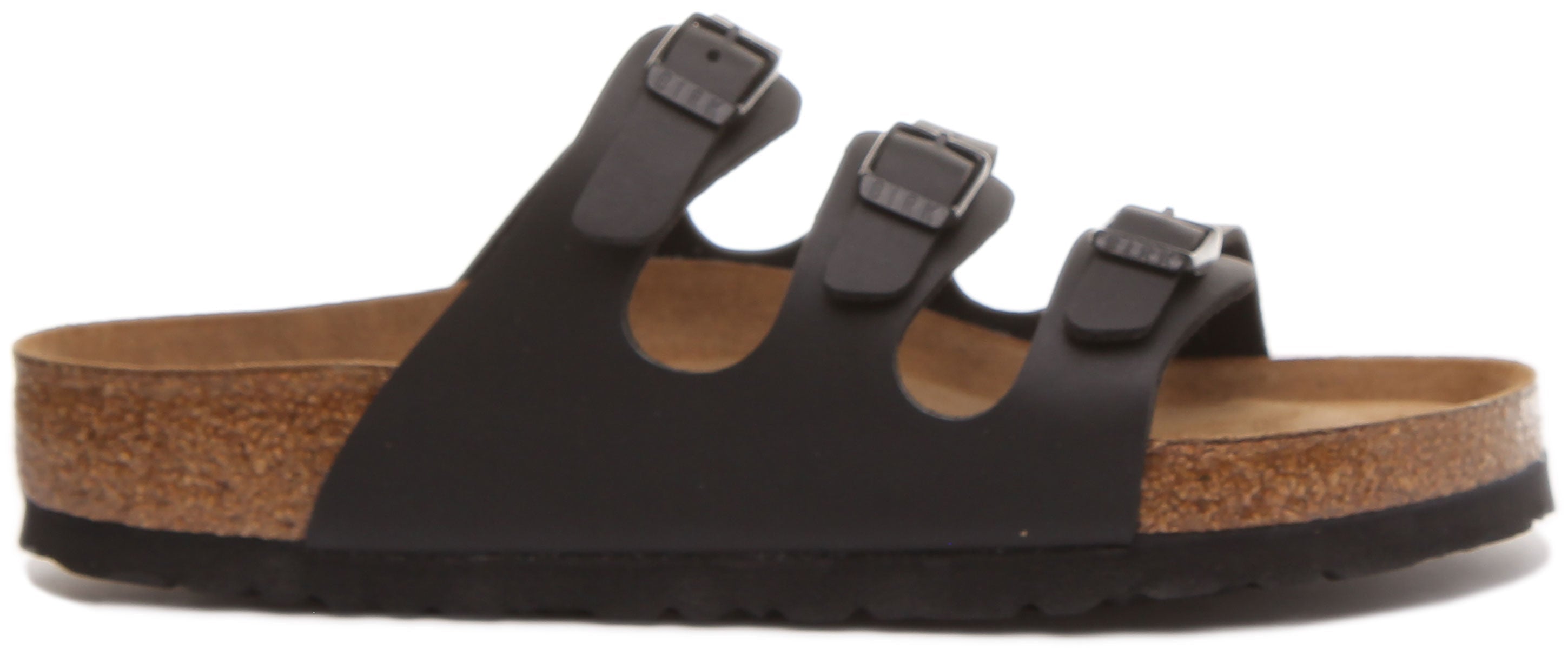 Birkenstock Florida Sandales Birko Flor à trois lanières pour femmes en noir Secondary image