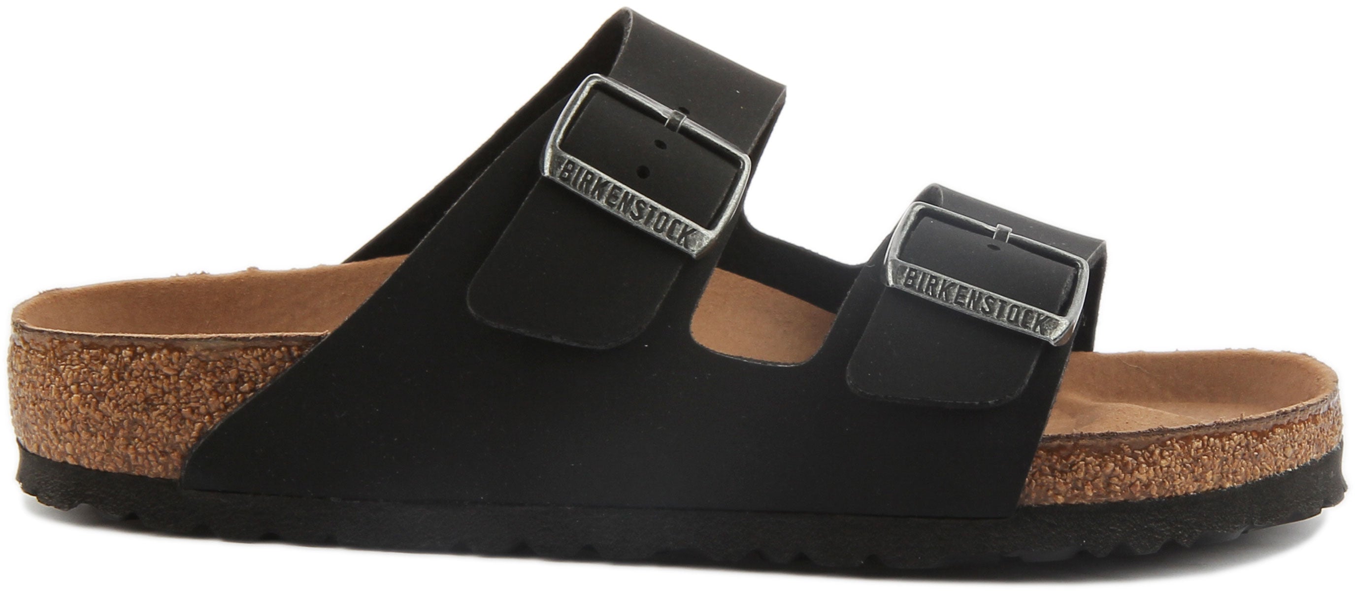 Birkenstock Arizona Vegan Sandales pour femmes en Birko Flor en noir Secondary image