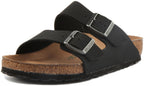 Birkenstock Arizona Vegan Sandales pour femmes en Birko Flor en noir