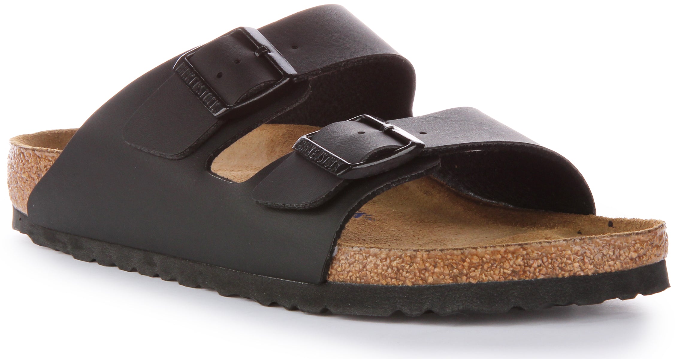 Birkenstock Arizona Sandale Birko Flor à double lanière poure en noir Main image