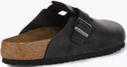 Birkenstock Boston BS Sandale en cuir huilé poure en noir