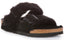Sandales en cuir Birkenstock Arizona Split noir pour femmes