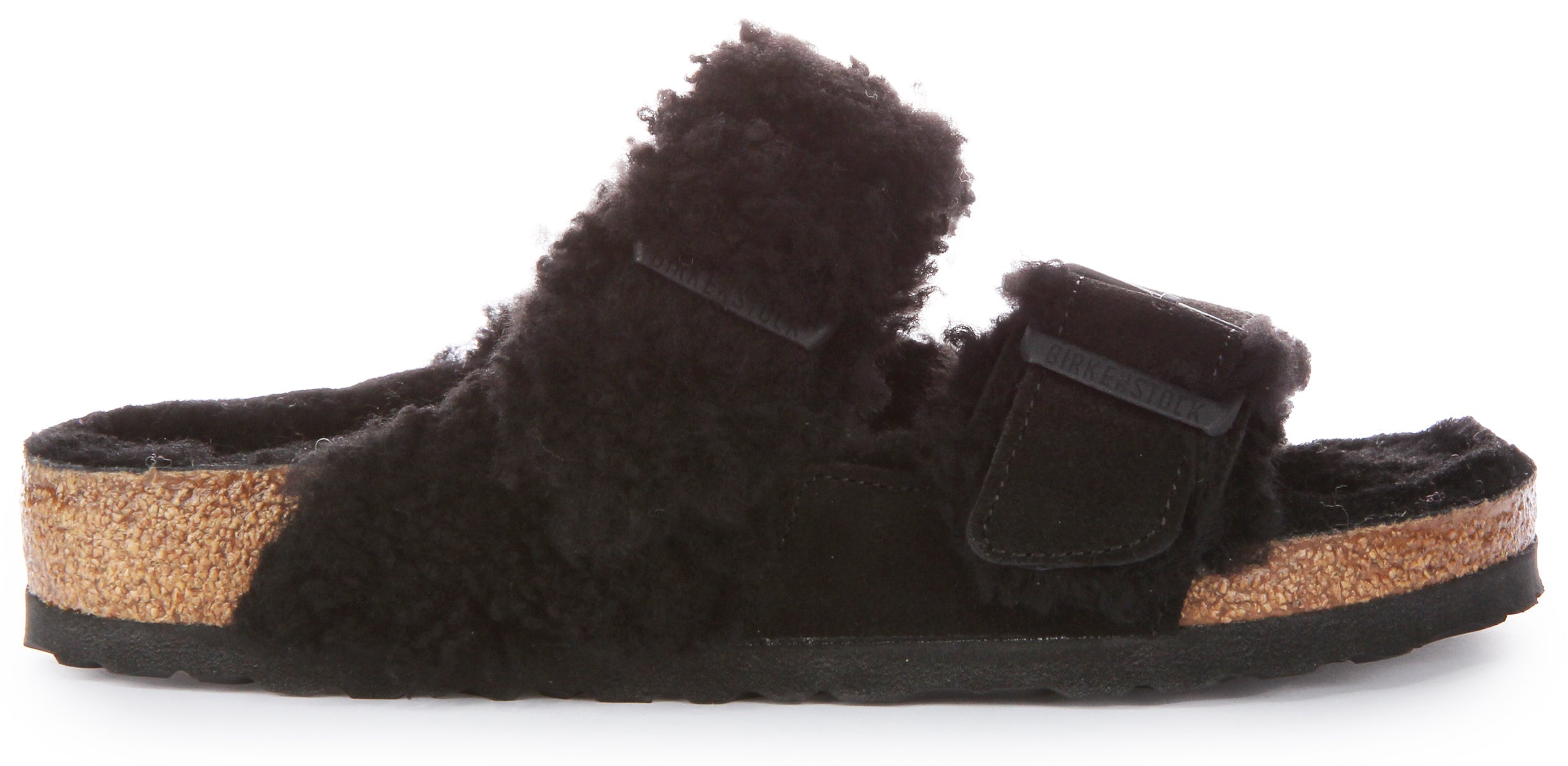 Sandales en cuir Birkenstock Arizona Split noir pour femmes Secondary image