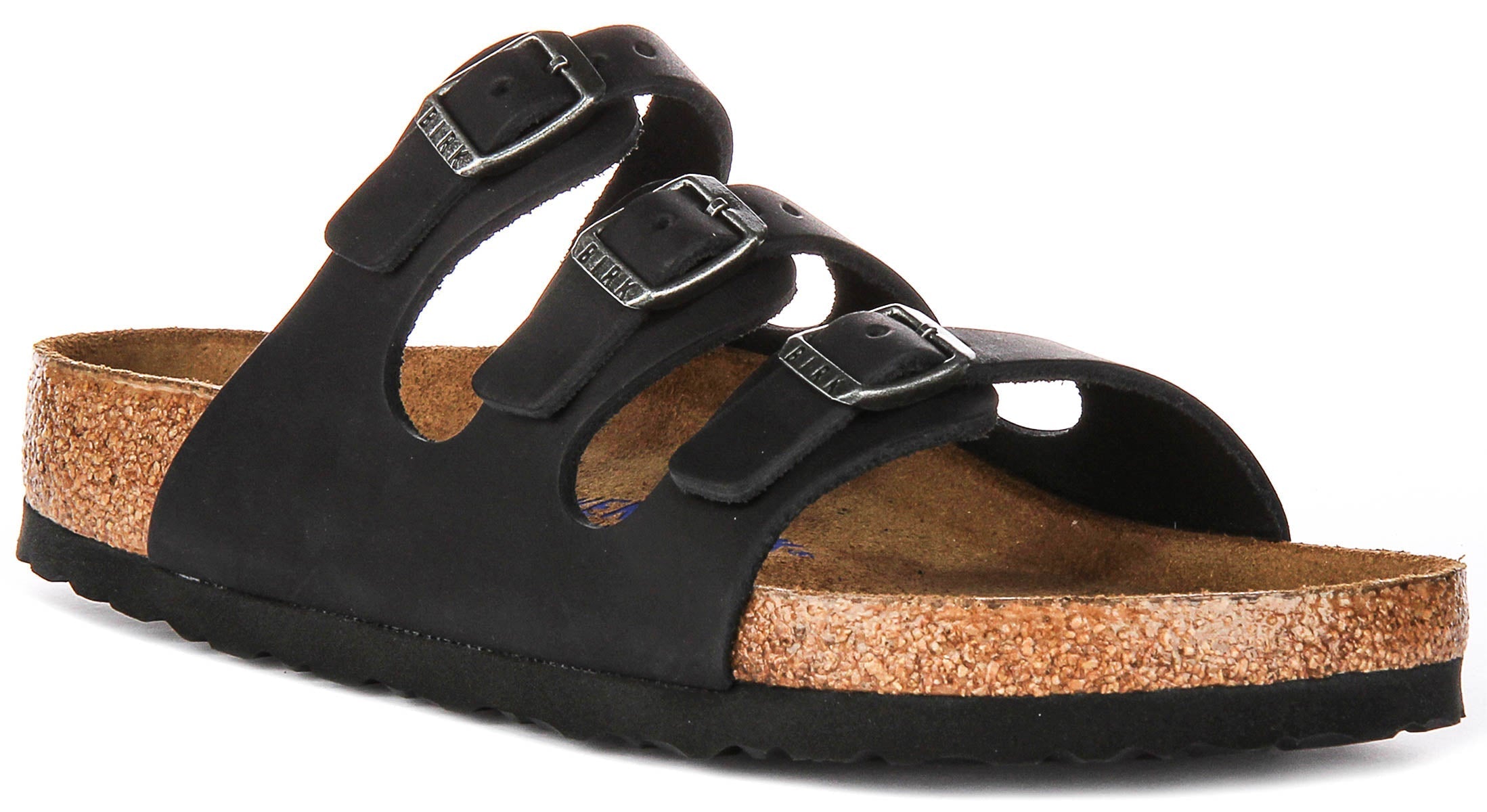 Birkenstock Florida Semelle Confort Noire | Coupe Régulière Main image