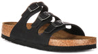 Birkenstock Florida Semelle Confort Noire | Coupe Régulière