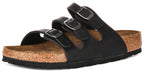 Birkenstock Florida Semelle Confort Noire | Coupe Régulière