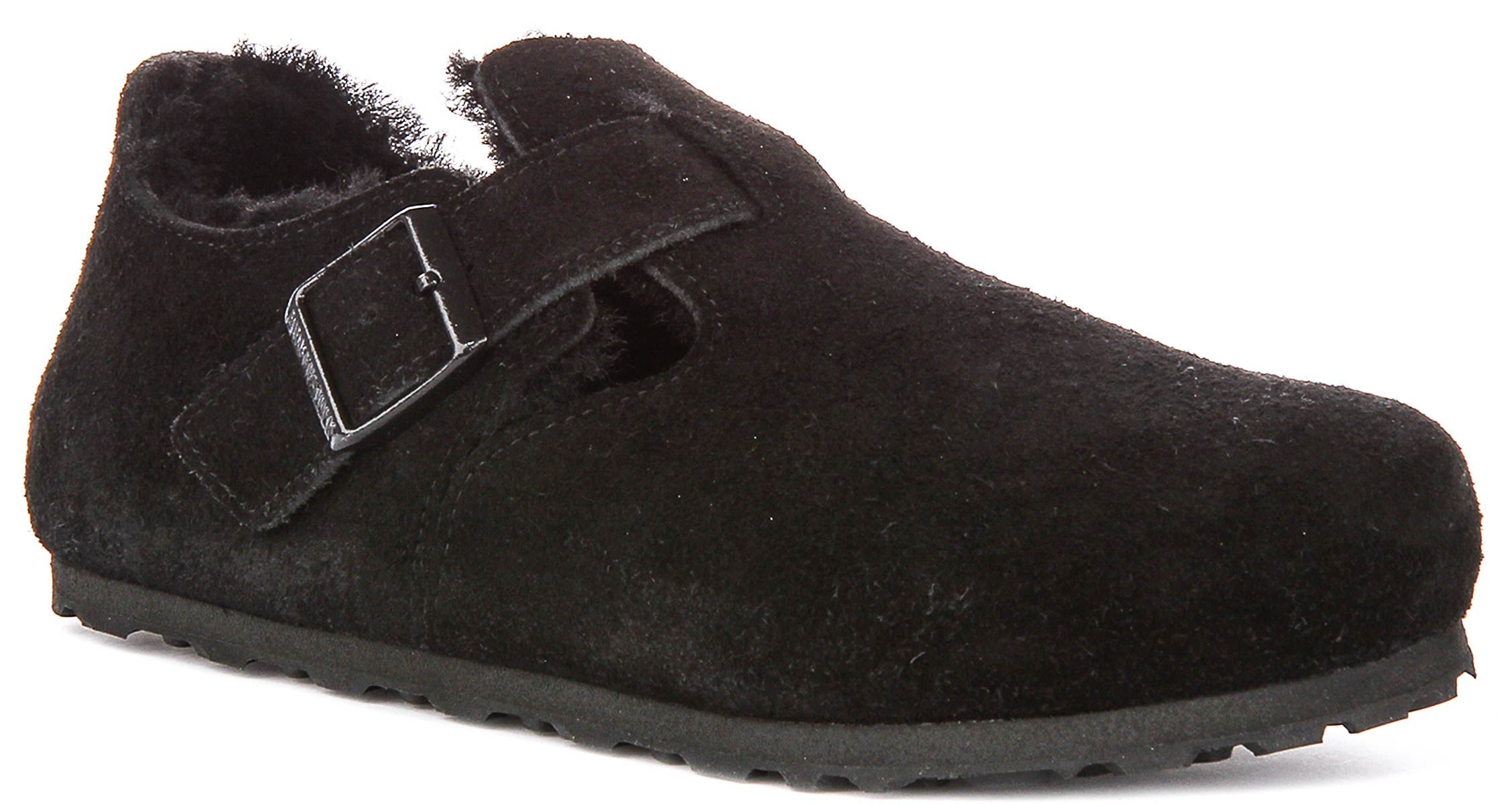 Birkenstock London Shearling In Black | Narrow Fit Main image